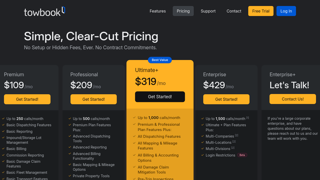 Towbook Management Software